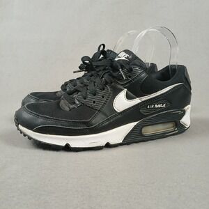 Nike Air Max 90 Shoes Women's Size 9 Black White Athletic Sneakers DH8010-002